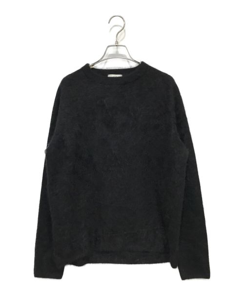 ATON（エイトン）ATON (エイトン) GARMENT DYE CASHMERE  クルーネックセーター ブラック サイズ:02の古着・服飾アイテム