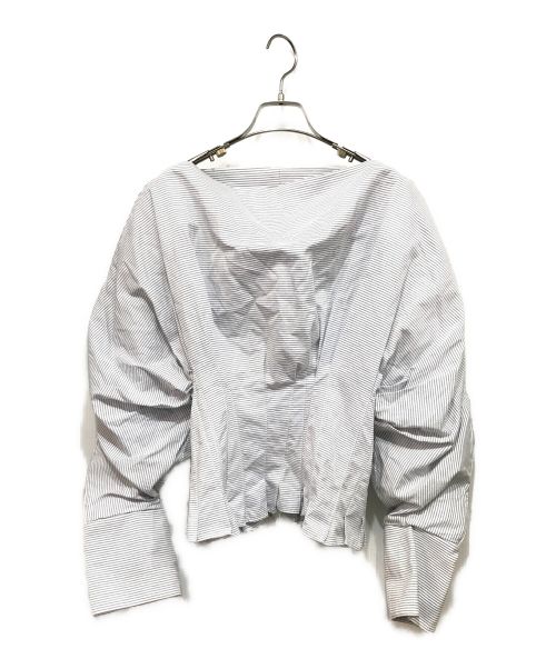 jacquemus（ジャックムス）jacquemus (ジャックムス) ストライプブラウス ホワイト サイズ:34の古着・服飾アイテム