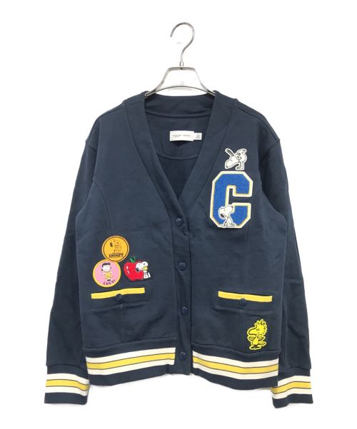 COACH（コーチ）COACH (コーチ) PEANUTS (ピーナッツ) スウェットカーディガン ネイビー サイズ:Sの古着・服飾アイテム