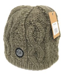 stussy（ステューシー）の古着「SKULLCAP CABLE KNIT ニット帽」｜ブラウン