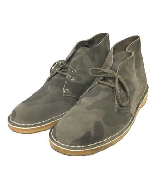 CLARKS ORIGINALS（クラークス オリジナルズ）CLARKS ORIGINALS (クラークス オリジナルズ) カモフラ デザートシューズ オリーブ サイズ:US 10の古着・服飾アイテム