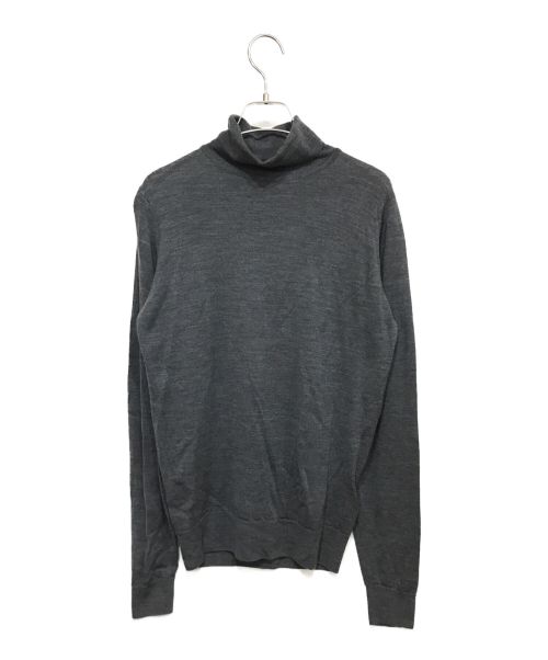 JOHN SMEDLEY（ジョンスメドレー）JOHN SMEDLEY (ジョンスメドレー) Belvoir タートルネックニット グレー サイズ:Sの古着・服飾アイテム