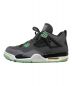 NIKE (ナイキ) AIR JORDAN 4 RETRO GREEN GLOW ハイカットスニーカー グレー×グリーン サイズ:27.5：14000円