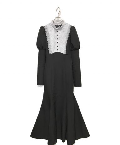 【中古・古着通販】Rose Muse (ロゼミューズ) lace maid style dress rosemuse カットソーワンピース ブラック  サイズ:M｜ブランド・古着通販 トレファク公式【TREFAC FASHION】スマホサイト