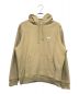 stussy（ステューシー）の古着「STOCK LOGO HOOD ロゴ パーカー」｜ベージュ