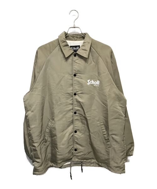 Schott（ショット）Schott (ショット) コーチジャケット ベージュ サイズ:XLの古着・服飾アイテム