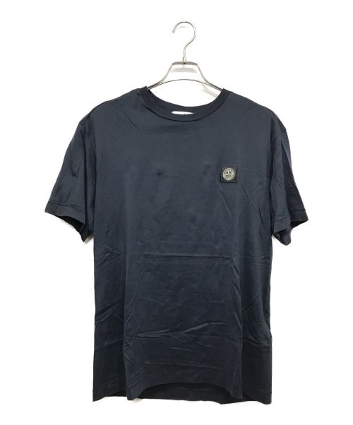 STONE ISLAND（ストーンアイランド）STONE ISLAND (ストーンアイランド) パッチロゴクルーネックカットソー ネイビー サイズ:Lの古着・服飾アイテム