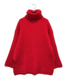 Acne studios（アクネ ストゥディオス）の古着「タートルネックオーバーセーター」｜レッド