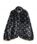 UGGアグ）の古着「Marlene Sherpa Jacket Monogram フリースジャケット」｜グレー