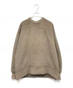 MANOFマノフ）の古着「FUR LIKE PULLOVER TOPS カットソー」｜ブラウン