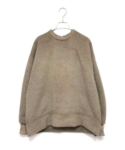 MANOF（マノフ）MANOF (マノフ) FUR LIKE PULLOVER TOPS カットソー ブラウン サイズ:Sの古着・服飾アイテム