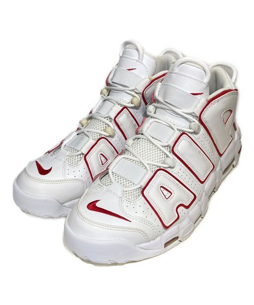 NIKE（ナイキ）NIKE (ナイキ) AIR MORE UPTEMPO 96 ハイカットスニーカー ホワイト×レッド サイズ:30の古着・服飾アイテム