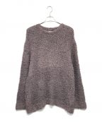 YOKEヨーク）の古着「BUSHY COTTON CREW NECK ブッシーコットンクルーネックニット」｜ブラウン