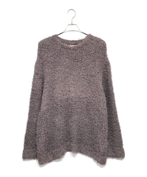 YOKE（ヨーク）YOKE (ヨーク) BUSHY COTTON CREW NECK ブッシーコットンクルーネックニット ブラウン サイズ:3の古着・服飾アイテム