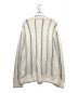 YSTRDY'S TMRRW (イエスタデイズトゥモロウ) MOHAIR STRIPE PHAT CARDIGAN モヘアカーディガン ホワイト サイズ:MEDIUM：6000円