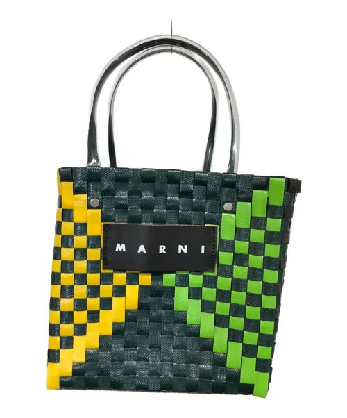 MARNI（マルニ）MARNI (マルニ) ピクニックバッグ グリーン×イエローの古着・服飾アイテム