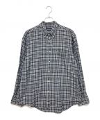 HAZUMUハズム）の古着「Convenience Shirt チェックシャツ」｜ネイビー×グリーン