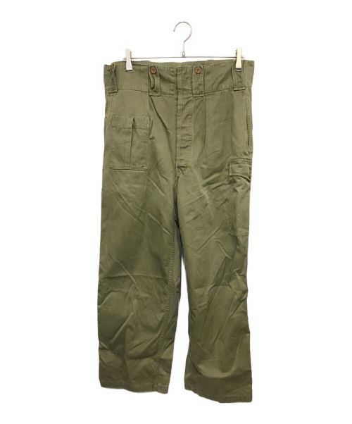 MILITARY（ミリタリー）MILITARY (ミリタリー) ベルギー軍 前期型 FIELD PANTS オリーブ サイズ:表記無しの古着・服飾アイテム