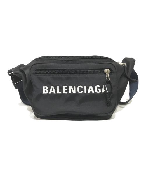 BALENCIAGA（バレンシアガ）BALENCIAGA (バレンシアガ) WHEEL BELTPACK ウィール ウエスト ベルトバッグ ブラックの古着・服飾アイテム