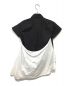 GROUND Y (グラウンドワイ) 半袖レイヤードデザインシャツ ブラック×ホワイト サイズ:1：8000円