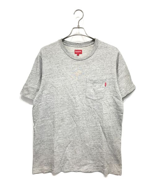 SUPREME（シュプリーム）Supreme (シュプリーム) ポケットTシャツ グレー サイズ:Lの古着・服飾アイテム