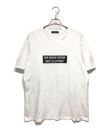 UNDERCOVER（アンダーカバー）の古着「WE MAKE NOISE NOT CLOTHES Tシャツ」｜ホワイト