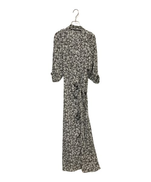 Plage（プラージュ）Plage (プラージュ) olive wrap dress ワンピース ホワイト×グレー サイズ:38の古着・服飾アイテム