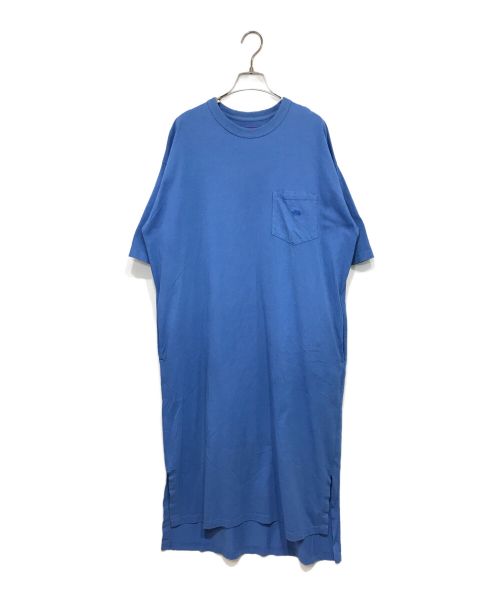 THE NORTHFACE PURPLELABEL（ザ・ノースフェイス パープルレーベル）THE NORTHFACE PURPLELABEL (ザ・ノースフェイス パープルレーベル) 5.35oz H/S Crew Neck Dress ワンピース ブルー サイズ:Mの古着・服飾アイテム