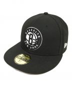 New Eraニューエラ）の古着「59FIFTY BROOKLYN キャップ」｜ブラック