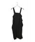 Y's（ワイズ）の古着「RAYON CUPRO SHOULDER STRAP SQUARE DRESS ノースリーブスクエアドレスワンピース」｜ブラック