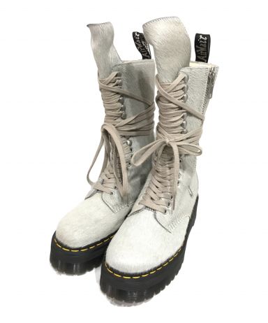 【中古・古着通販】RICK OWENS Dr.Martens (ドクターマーチン) 1918 Ro Hair On Lace Up Strobe Calf  Length Platform Boot プラットフォーム ブーツ グレー サイズ: UK6 1/2｜ブランド・古着通販 トレファク公式【TREFAC  FASHION】スマホサイト