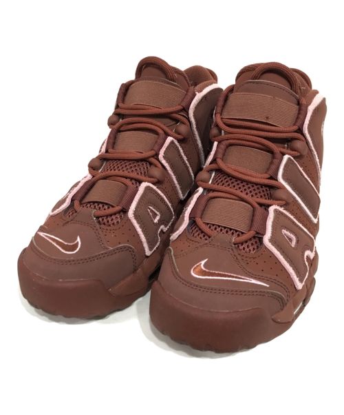 NIKE（ナイキ）NIKE (ナイキ) Air More Uptempo '96  ハイカットスニーカー ダークポニー×ソフトピンク サイズ:24の古着・服飾アイテム