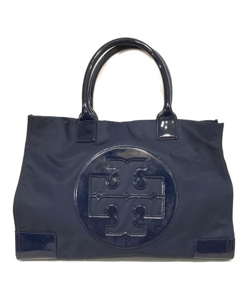 TORY BURCH（トリーバーチ）TORY BURCH (トリーバーチ) ELLA PATENT TOTE トートバッグ ネイビーの古着・服飾アイテム