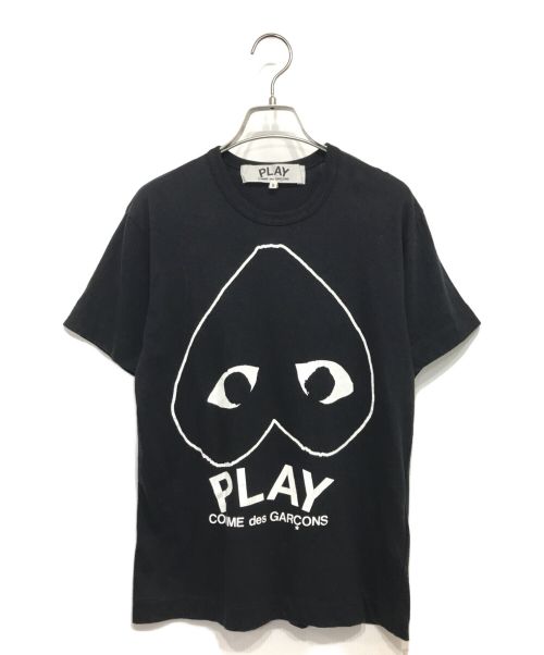 PLAY COMME des GARCONS（プレイ コムデギャルソン）PLAY COMME des GARCONS (プレイ コムデギャルソン) プリントTシャツ ブラック サイズ:Sの古着・服飾アイテム