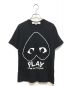 PLAY COMME des GARCONS（プレイ コムデギャルソン）の古着「プリントTシャツ」｜ブラック