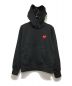 PLAY COMME des GARCONS（プレイ コムデギャルソン）の古着「PLAY HOODED SWEATSHIRT RED HEART  プレイ パーカー」｜ブラック