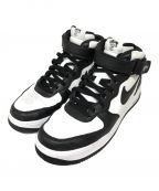 NIKE×stussyナイキ×ステューシー）の古着「STUSSY AIR FORCE 1 MID Black ナイキ ステューシー スニーカー」｜ホワイト×ブラック