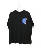 BEAMS T×Aki Yamamotoビームスティー×）の古着「プリントTシャツ」｜ブラック
