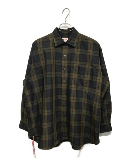 BEAMS JAPAN（ビームスジャパン）BEAMS JAPAN (ビームスジャパン) ミニレギュラー ルーズ チェックシャツ ブラウン サイズ:Sの古着・服飾アイテム