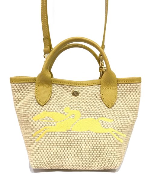 LONGCHAMP（ロンシャン）LONGCHAMP (ロンシャン) LE PLIAGE PARIS SAINT TROPEZ バケットバッグ イエロー サイズ:記載なしの古着・服飾アイテム