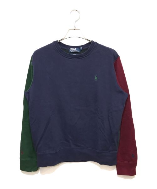 POLO RALPH LAUREN（ポロ・ラルフローレン）POLO RALPH LAUREN (ポロ・ラルフローレン) BEAMS (ビームス) 切替スウェット マルチカラー サイズ:Mの古着・服飾アイテム