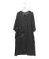 Y's（ワイズ）の古着「HARD TWISTED PLAIN DOT PRINT RIGHT POCKET ONE-PIECE カットソーワンピース」｜ブラック