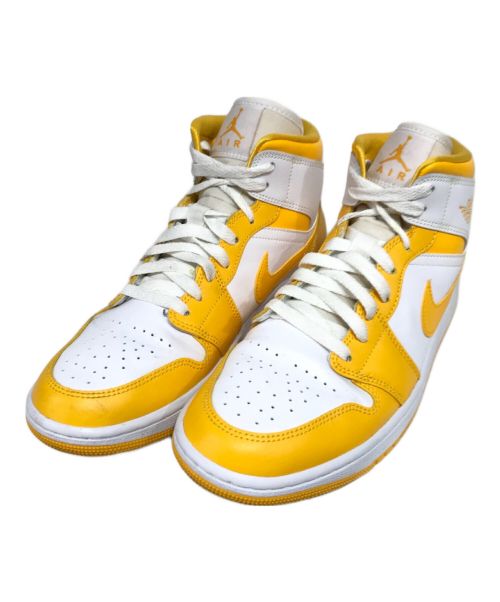 NIKE（ナイキ）NIKE (ナイキ) WMNS Air Jordan 1 Mid スニーカー Lemon サイズ:27の古着・服飾アイテム