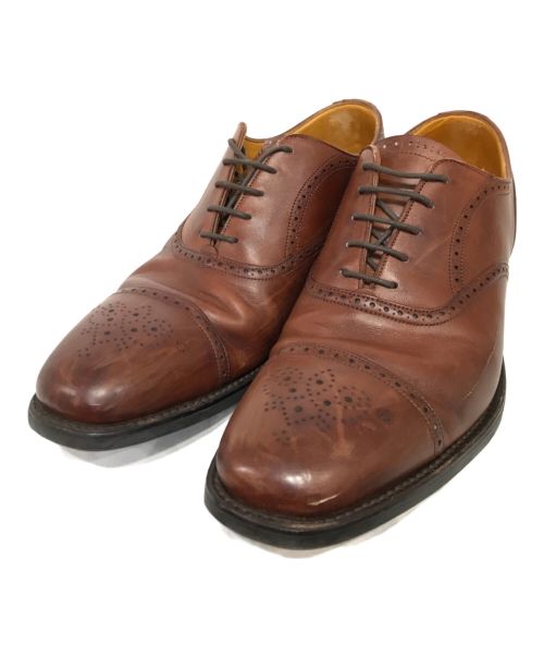 GRENSON（グレンソン）GRENSON (グレンソン) メダリオンシューズ ブラウン サイズ: 7 1/2の古着・服飾アイテム