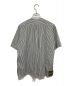 ASEEDONCLOUD (アシードンクラウド) Short sleeve shirt ストライプシャツ ホワイト×グレー サイズ:S：3480円