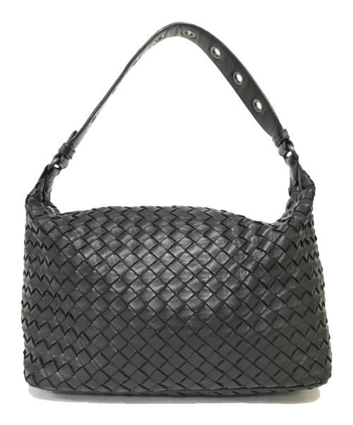 BOTTEGA VENETA（ボッテガベネタ）BOTTEGA VENETA (ボッテガベネタ) イントレチャートハンドバッグ ブラック サイズ:記載なしの古着・服飾アイテム