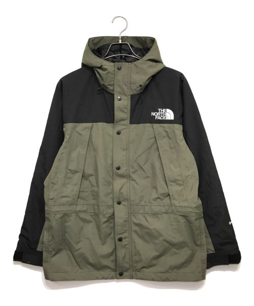 THE NORTH FACE（ザ ノース フェイス）THE NORTH FACE (ザ ノース フェイス) MOUNTAIN LIGHT JACKET ブラック×オリーブ サイズ:Mの古着・服飾アイテム