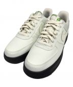 NIKEナイキ）の古着「AIR FORCE 1 07 LV8 sea glass/sea grass-black」｜ブラック×ベージュ