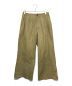 AURALEE（オーラリー）の古着「WASHED FINX LIGHT CHINO TUCK WIDE PANTS パンツ」｜ベージュ