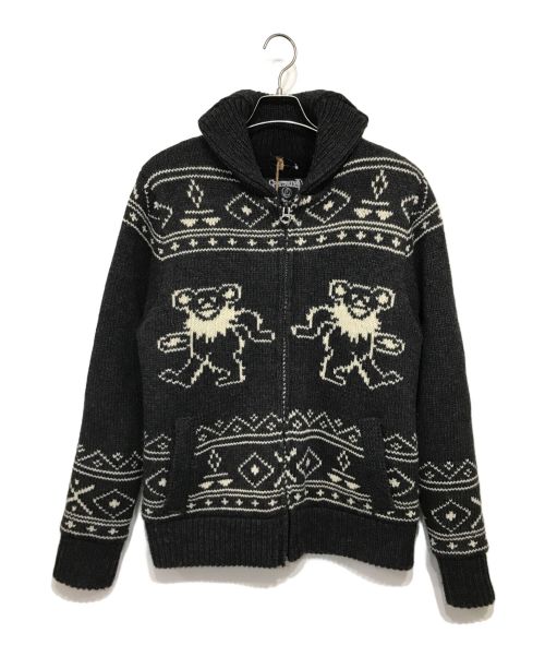 Schott（ショット）schott (ショット) GRATEFUL DEAD (グレイトフル・デッド) Zip sweater グレー サイズ:Mの古着・服飾アイテム